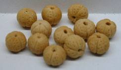 Dollhouse Miniature Whole Cantaloupes S/12